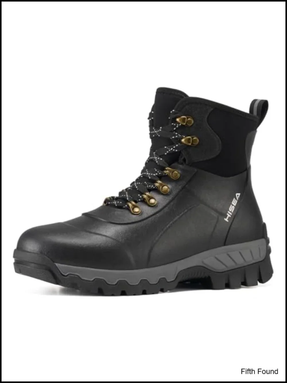 Waterproof Ankle Rain Boots Lace Up Rubber Boots for Men